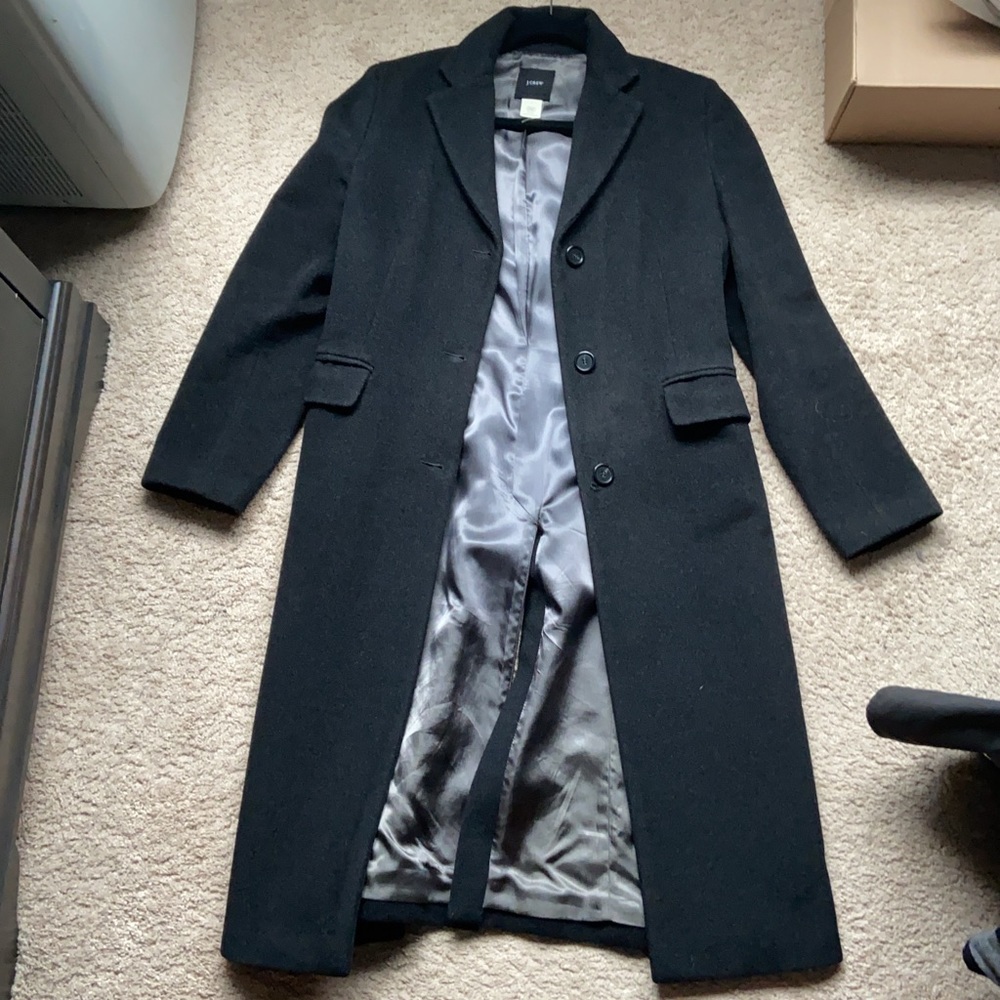 J. Crew Black Pea Coat